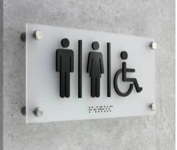 Restroom Signage for business