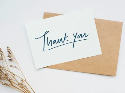 We print custom thank you cards in Lagos Nigeria