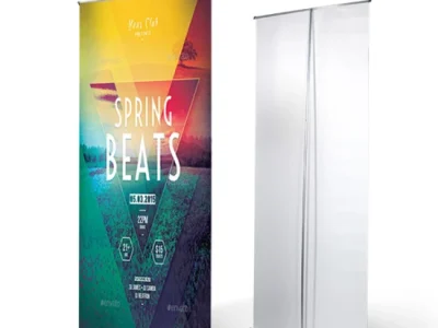premium flat base roll-up banners printing in Lagos Nigeria